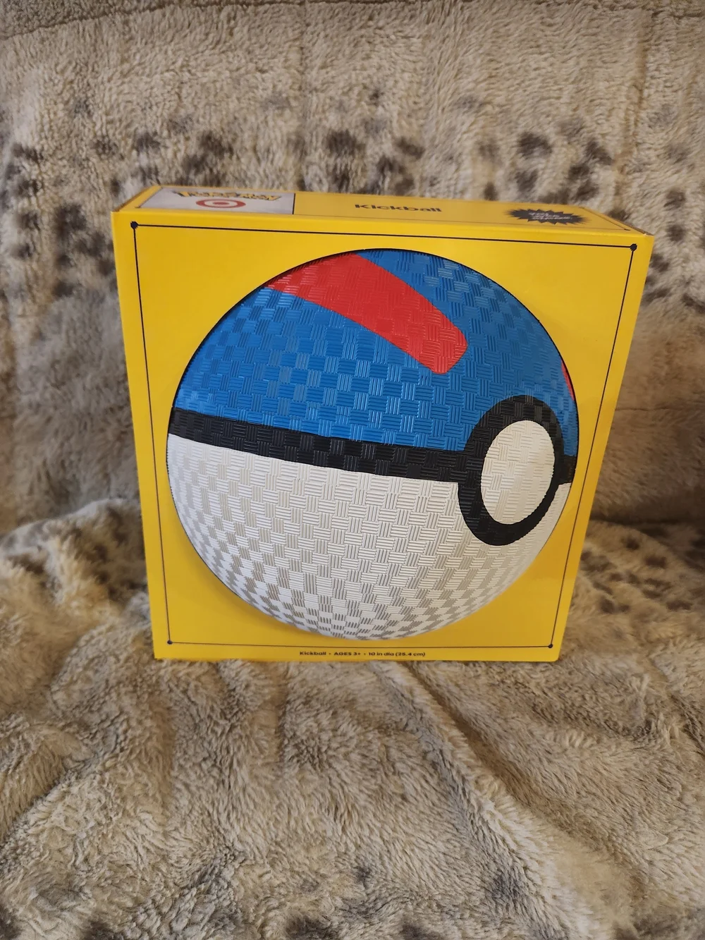 Poké Ball Themed Decorative Ball - Blue, White, Black, Red - Home Accents